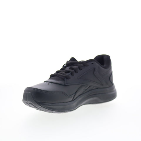 Reebok Walk Ultra Dmx 7 Max Womens Black Leather Lifestyle Sneakers Shoes