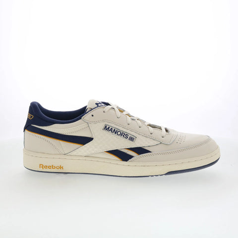 Reebok Club C Revenge Vintage 100239157 Mens Beige Lifestyle Sneakers Shoes