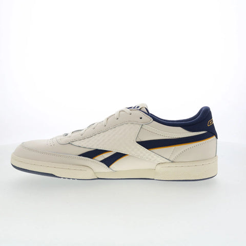 Reebok Club C Revenge Vintage 100239157 Mens Beige Lifestyle Sneakers Shoes