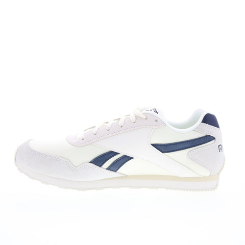 Reebok Glide Low Mens White Suede Lace Up Lifestyle Sneakers Shoes