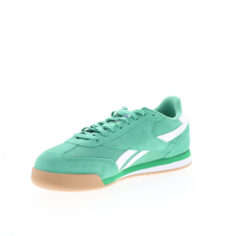 Reebok Campio XT Mens Green Suede Lace Up Lifestyle Sneakers Shoes