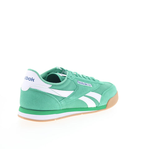 Reebok Campio XT Mens Green Suede Lace Up Lifestyle Sneakers Shoes