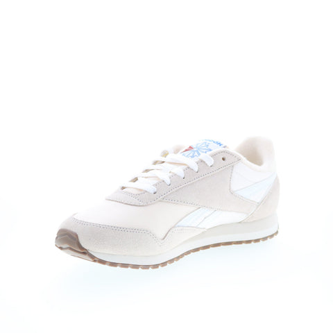 Reebok Classic AZ Mens White Suede Lace Up Lifestyle Sneakers Shoes