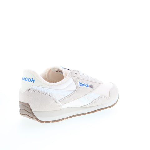 Reebok Classic AZ Mens White Suede Lace Up Lifestyle Sneakers Shoes