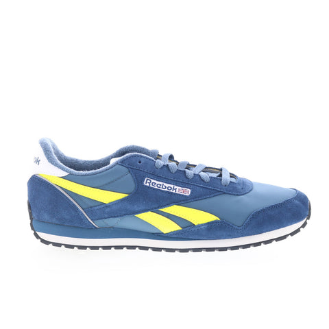 Reebok Classic AZ Mens Blue Suede Lace Up Lifestyle Sneakers Shoes