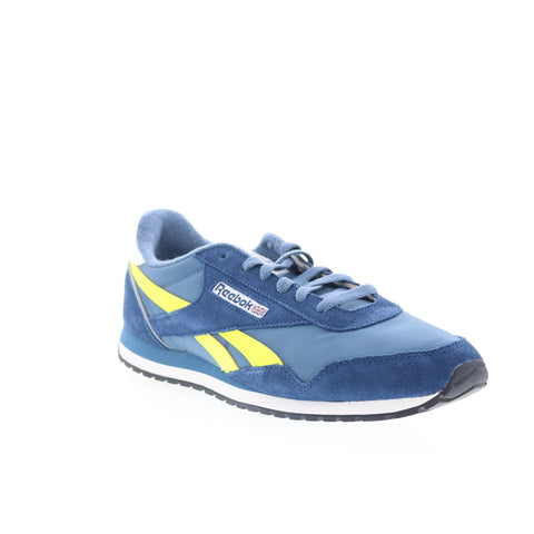 Reebok Classic AZ Mens Blue Suede Lace Up Lifestyle Sneakers Shoes