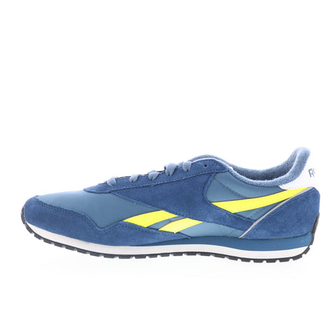 Reebok Classic AZ Mens Blue Suede Lace Up Lifestyle Sneakers Shoes