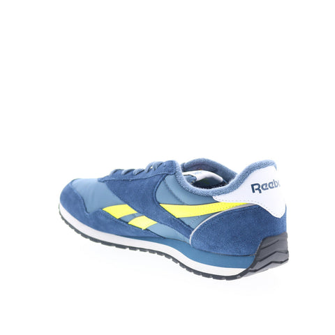 Reebok Classic AZ Mens Blue Suede Lace Up Lifestyle Sneakers Shoes