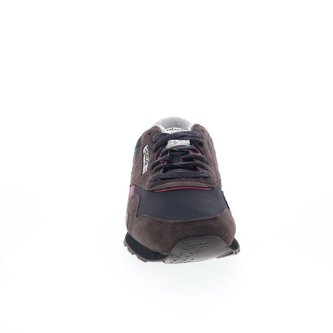 Reebok Classic Nylon Mens Black Suede Lace Up Lifestyle Sneakers Shoes