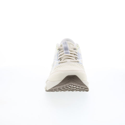 Reebok Floatzig 2 Mens Beige Canvas Lace Up Athletic Running Shoes