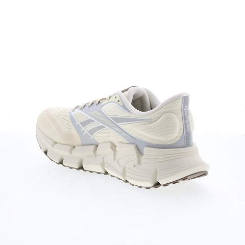 Reebok Floatzig 2 Mens Beige Canvas Lace Up Athletic Running Shoes