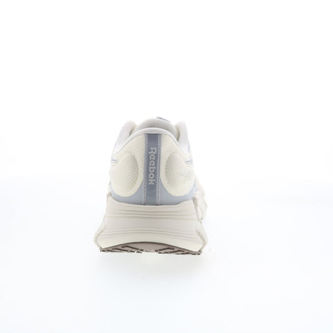 Reebok Floatzig 2 Mens Beige Canvas Lace Up Athletic Running Shoes