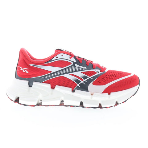 Reebok Floatzig 2 Mens Red Mesh Lace Up Athletic Running Shoes