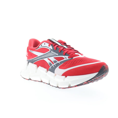 Reebok Floatzig 2 Mens Red Mesh Lace Up Athletic Running Shoes