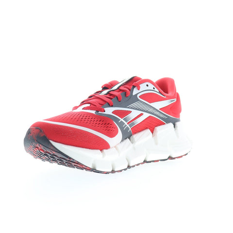 Reebok Floatzig 2 Mens Red Mesh Lace Up Athletic Running Shoes
