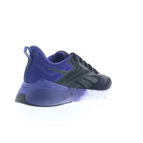 Reebok Nano Gym Mens Black Mesh Lace Up Athletic Cross Training Shoes