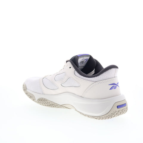 Reebok Engine LT Mens Gray Mesh Lace Up Lifestyle Sneakers Shoes