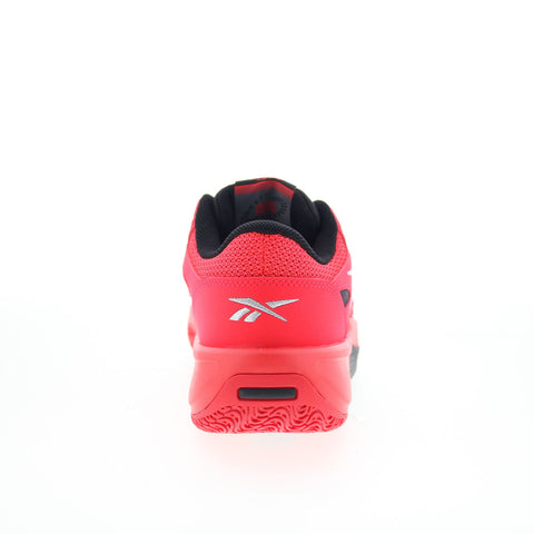 Reebok Engine LT Mens Red Mesh Lace Up Lifestyle Sneakers Shoes