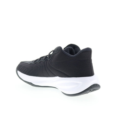 Reebok Press Mens Black Canvas Lace Up Athletic Basketball Shoes