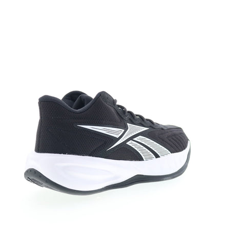 Reebok Press Mens Black Canvas Lace Up Athletic Basketball Shoes