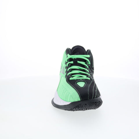 Reebok Press Mens Green Mesh Lace Up Athletic Basketball Shoes