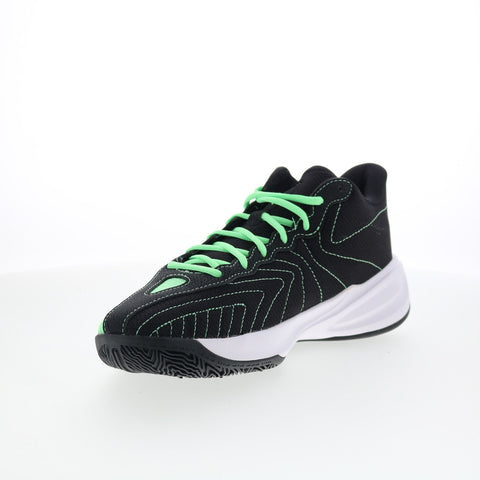 Reebok Press Mens Green Mesh Lace Up Athletic Basketball Shoes