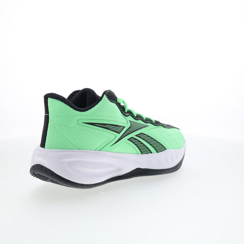 Reebok Press Mens Green Mesh Lace Up Athletic Basketball Shoes