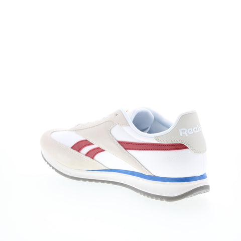 Reebok World 70 Mens White Suede Lace Up Lifestyle Sneakers Shoes