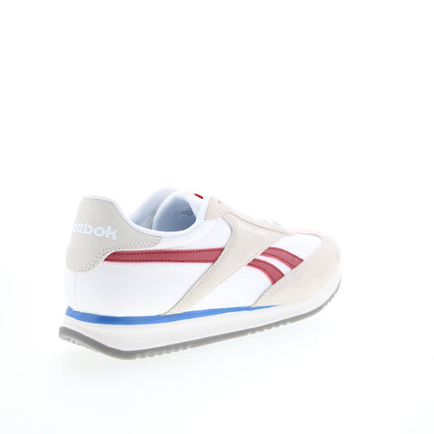 Reebok World 70 Mens White Suede Lace Up Lifestyle Sneakers Shoes