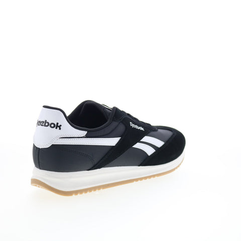 Reebok World 70 Mens Black Suede Lace Up Lifestyle Sneakers Shoes