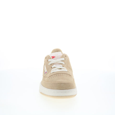 Reebok Club C 85 Vintage Mens Beige Leather Lifestyle Sneakers Shoes