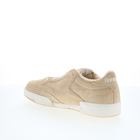 Reebok Club C 85 Vintage Mens Beige Leather Lifestyle Sneakers Shoes