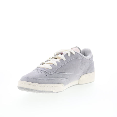 Reebok Club C 85 Vintage Mens Gray Leather Lace Up Lifestyle Sneakers Shoes
