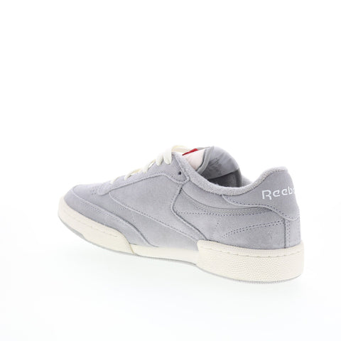 Reebok Club C 85 Vintage Mens Gray Leather Lace Up Lifestyle Sneakers Shoes