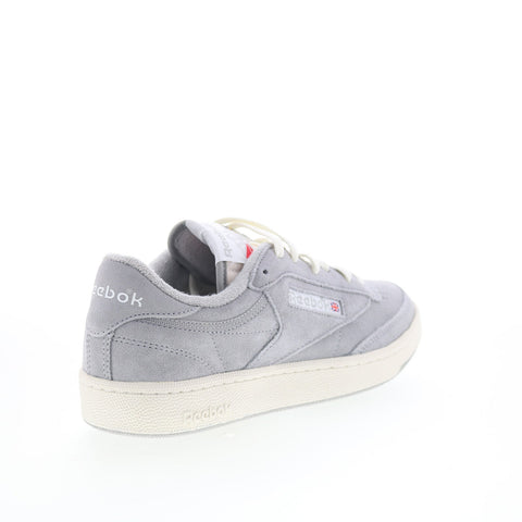 Reebok Club C 85 Vintage Mens Gray Leather Lace Up Lifestyle Sneakers Shoes