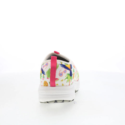 Drew Blast 10065-95 Womens White Extra Wide Canvas Athletic Running Shoes