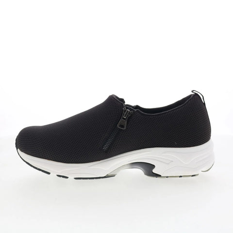Drew Swift 10077-10 Womens Black Narrow Mesh Slip On Athletic Walking Shoes