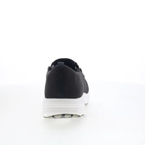 Drew Swift 10077-10 Womens Black Narrow Mesh Slip On Athletic Walking Shoes