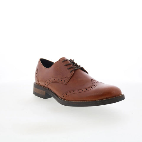 T.B. Phelps 1010-10-4483 Mens Brown Oxfords & Lace Ups Wingtip & Brogue Shoes