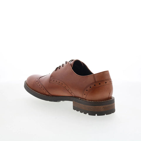 T.B. Phelps 1010-10-4483 Mens Brown Oxfords & Lace Ups Wingtip & Brogue Shoes