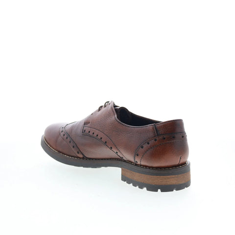 T.B. Phelps 1010-10-9224 Mens Brown Oxfords & Lace Ups Wingtip & Brogue Shoes