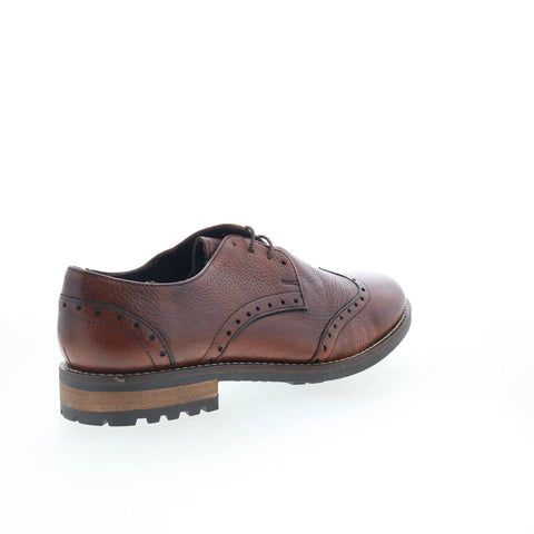 T.B. Phelps 1010-10-9224 Mens Brown Oxfords & Lace Ups Wingtip & Brogue Shoes