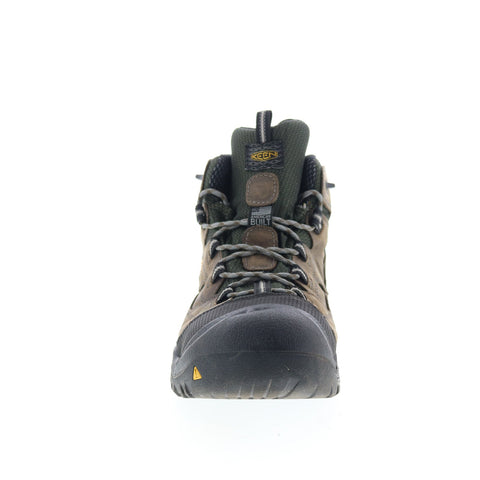 Keen Barddock WP Steel Toe Boot Made In USA Mens Brown Wide Work Boots