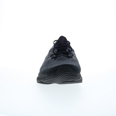 Asics Gel-Nimbus 24 Mens Black Leather Extra Wide Athletic Running Shoes