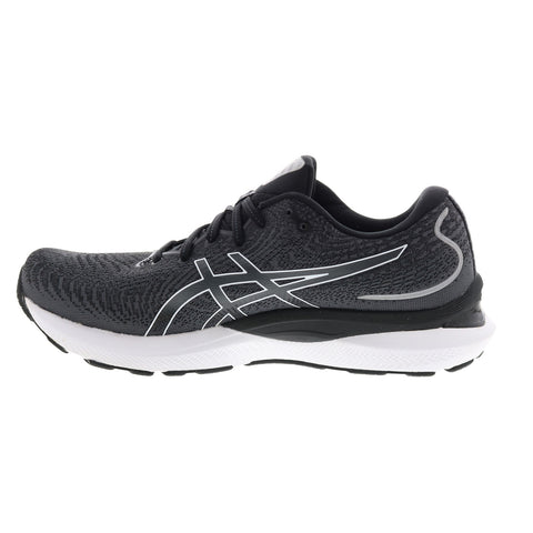 Asics Gel-Cumulus 24 Mens Black Leather Extra Wide Athletic Running Shoes
