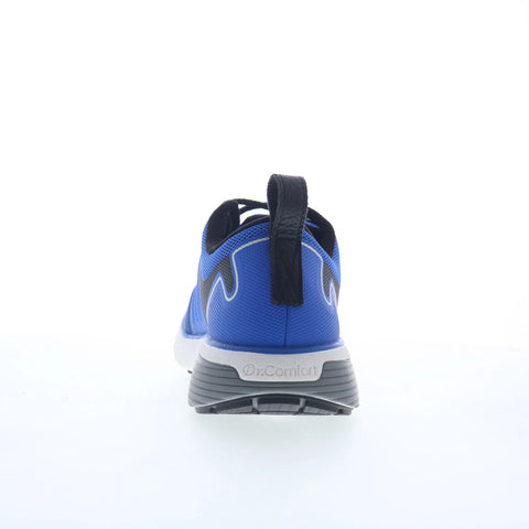 Dr. Comfort Gordon 10150 Mens Blue Mesh Lace Up Athletic Running Shoes
