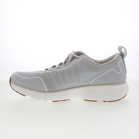 Dr. Comfort Gordon 10180 Womens Gray Mesh Lace Up Athletic Running Shoes