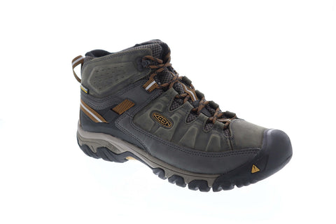 Keen Targhee III Waterproof Mid Wide 1018596 Mens Green Leather Hiking Boots