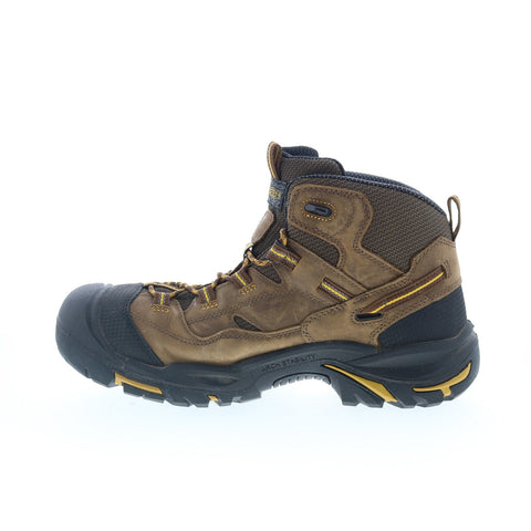 Keen Braddock WP Work Boots Soft Toe Made In USA Mens Brown Wide Work Boots