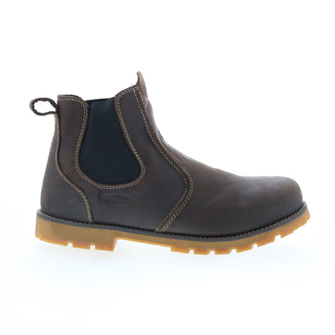 Keen Seattle Romeo Alloy Toe Pull on Work Boot 1021344 Mens Brown Work Boots